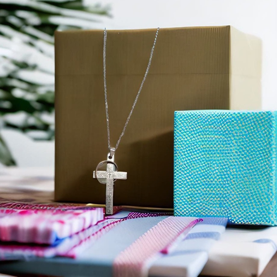 گردنبند صلیب انگشتر دار  رنگ ثابت و ضد حساسیت 