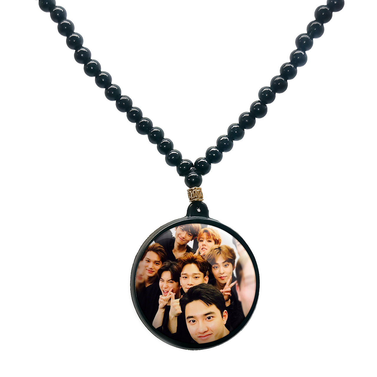 گردنبند پرمانه طرح exo کد pmd.14168 مدل دو طرفه