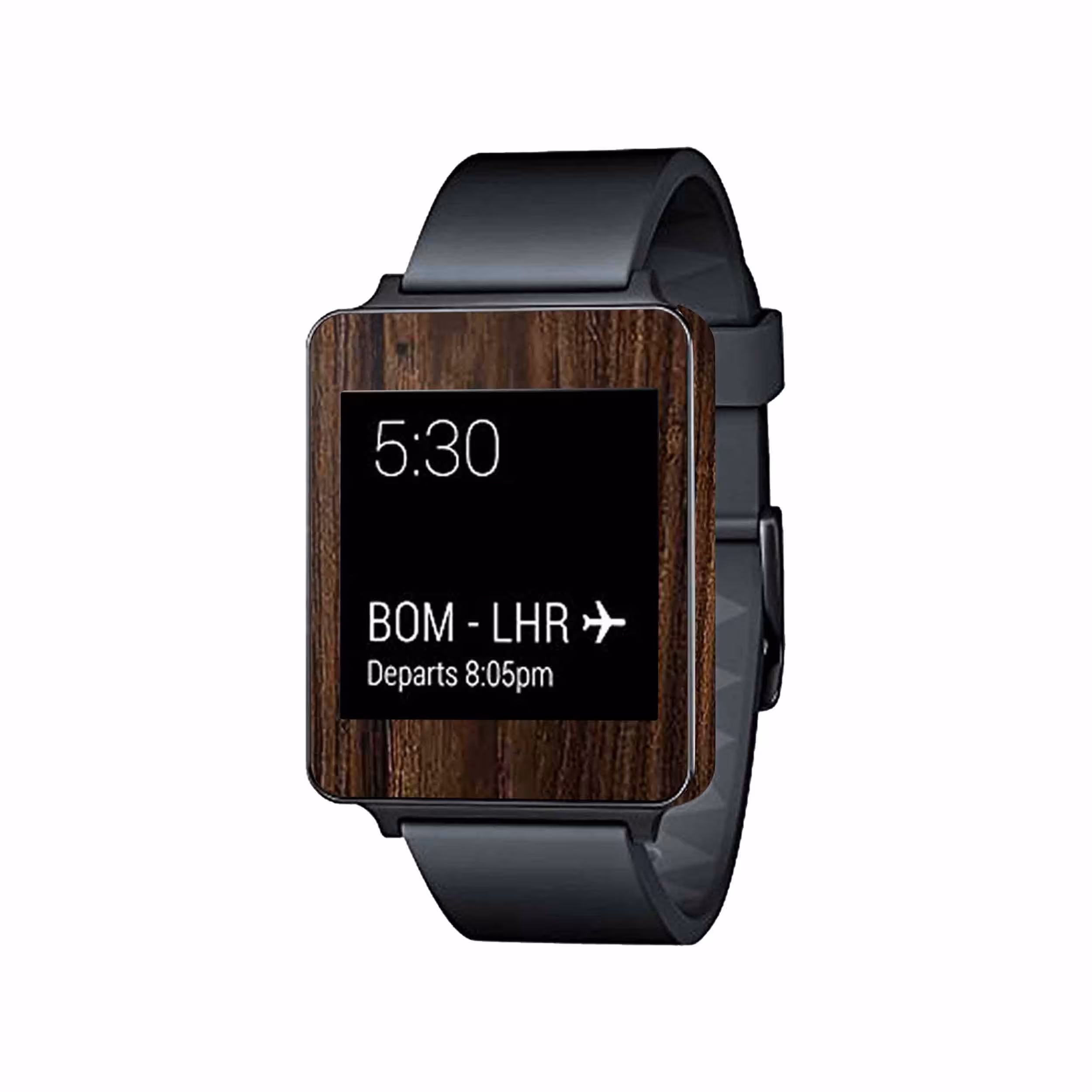 برچسب ماهوت طرح Dark Walnut Wood مناسب برای ساعت هوشمند ال جی G Watch
