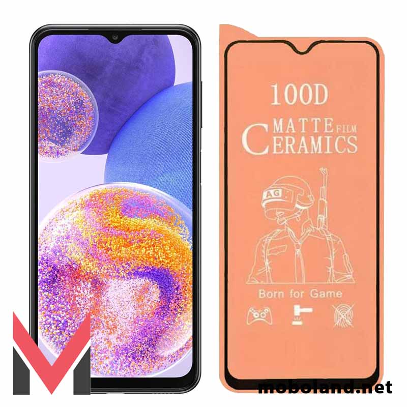 قیمت گلس تمام صفحه سرامیکی مات سامسونگ Galaxy A23 - موبولند