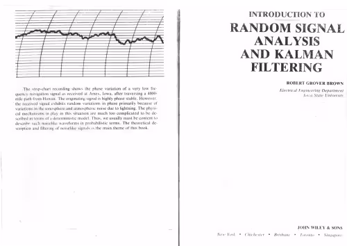 خرید و دانلود نسخه کامل کتاب Introduction to Random Signal Analysis and Kalman Filtering