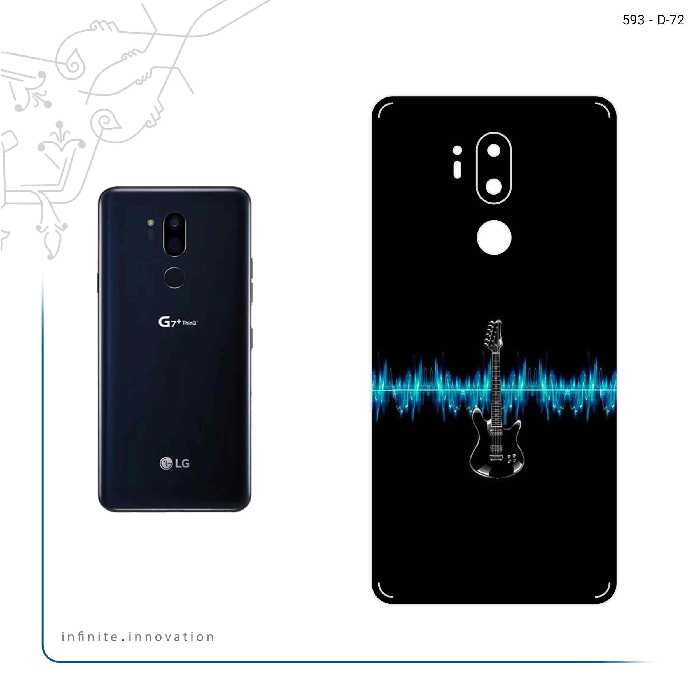 برچسب پوششی ماهوت مدل Electric Guitar مناسب برای گوشی موبایل ال جی G7 PLUS THINQ