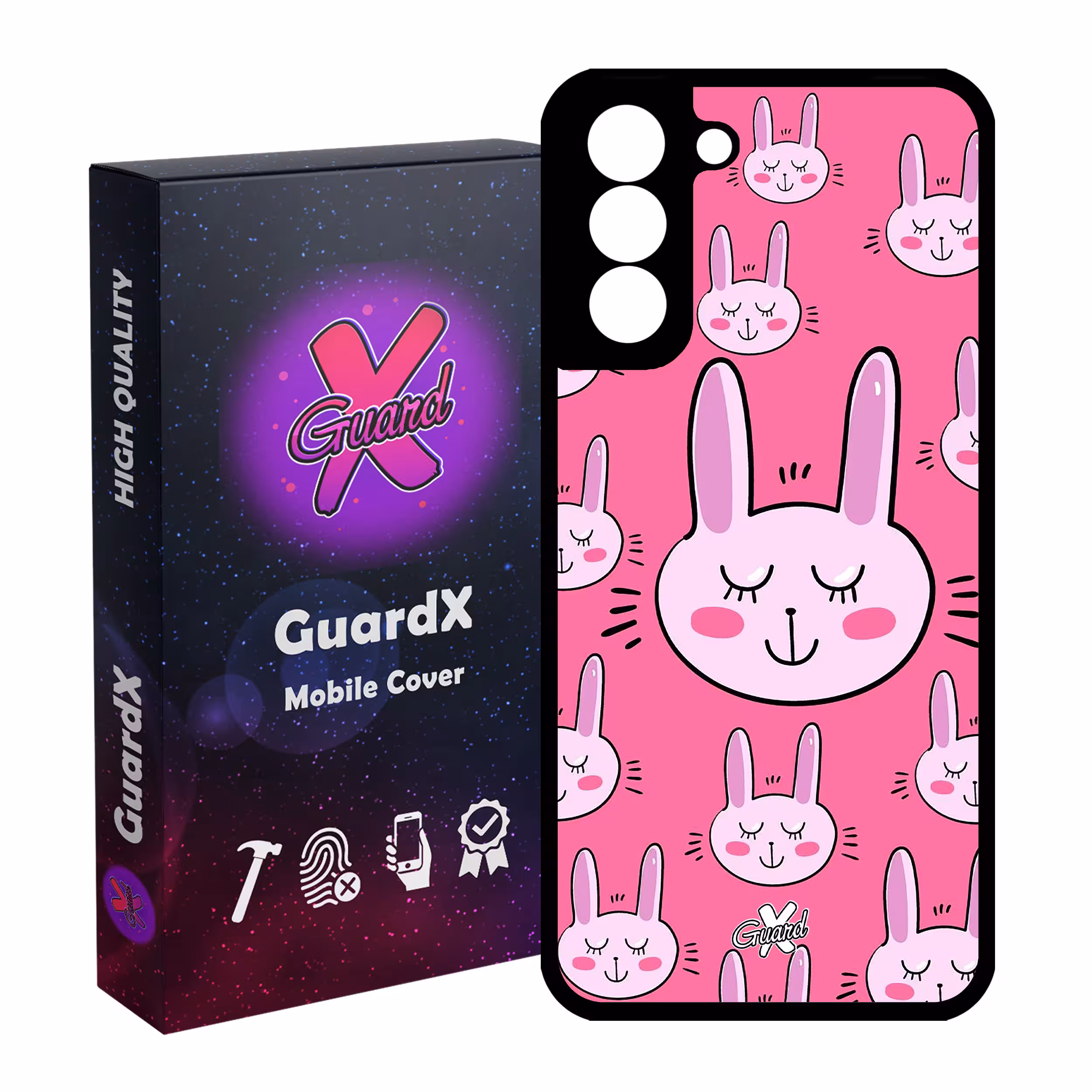 کاور گارد ایکس طرح Rabbit مدل Glass10135 مناسب برای گوشی موبایل سامسونگ Galaxy S21 FE