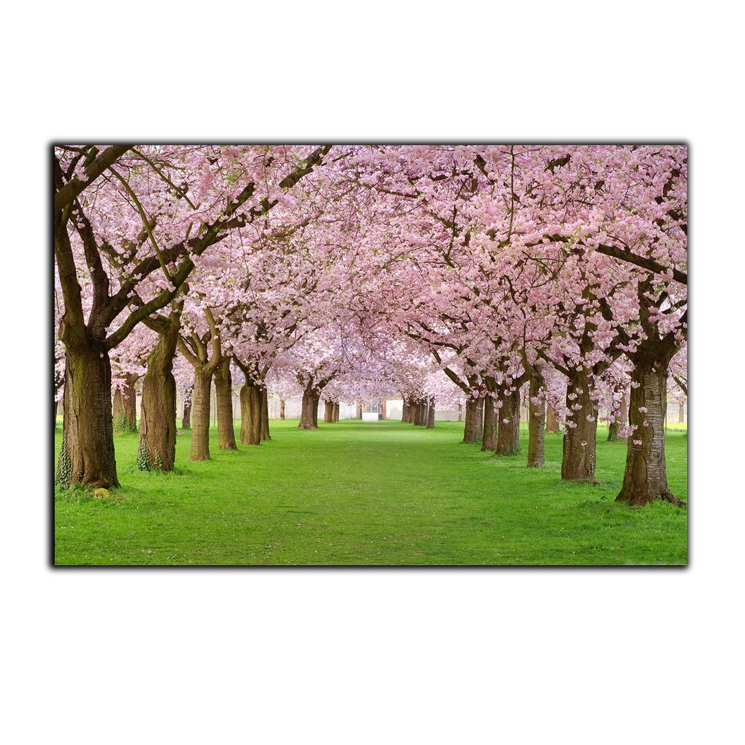 تابلو شاسی بکلیت طرح منظره شکوفه های بهاری مدل SH-S2976