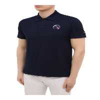 تی شرت یقه پولو آبی مردانه چوگان بافتنی اورجینال Paul Shark Paul&amp;Shark
