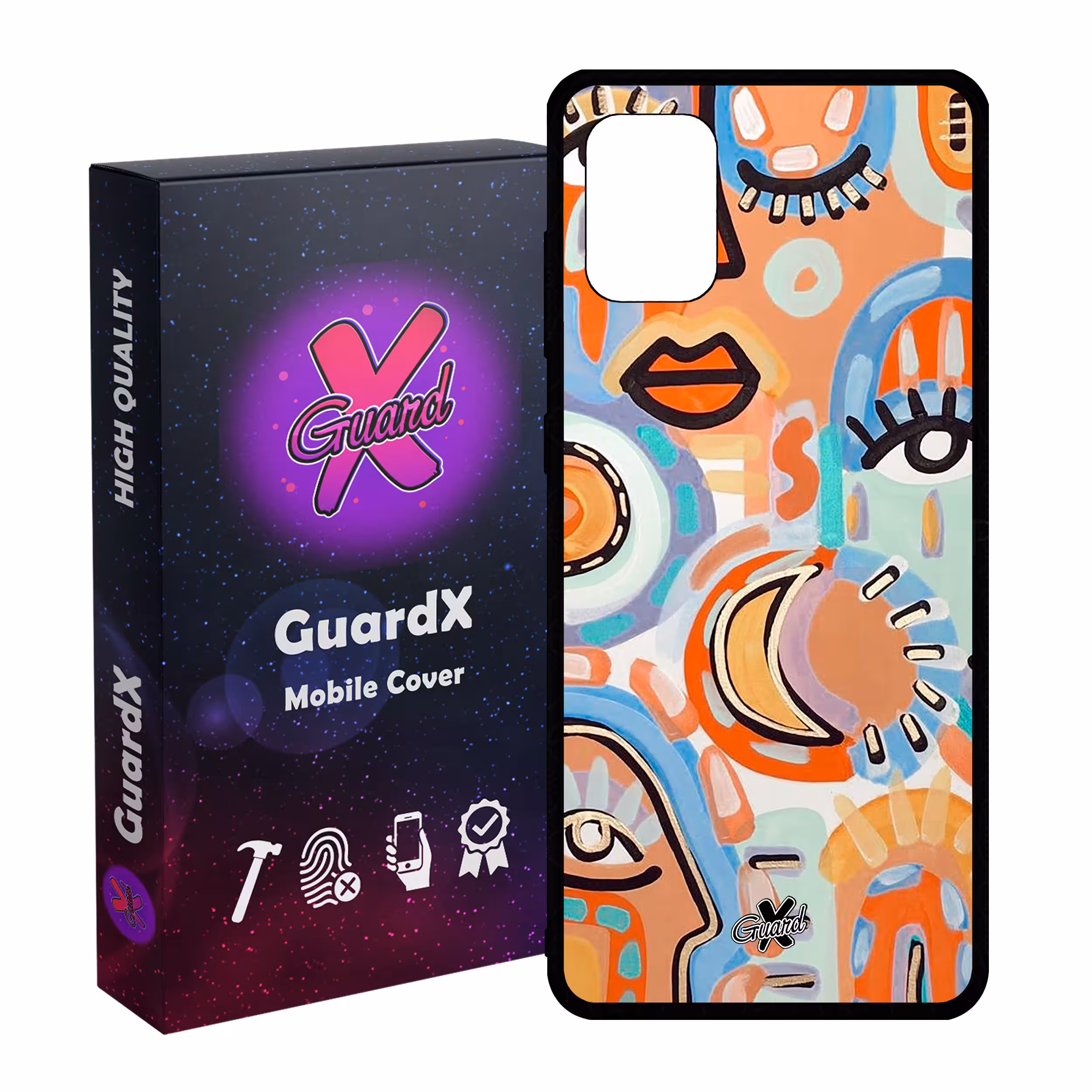 کاور گارد ایکس طرح چهره مدل Glass10431 مناسب برای گوشی موبایل سامسونگ Galaxy A31