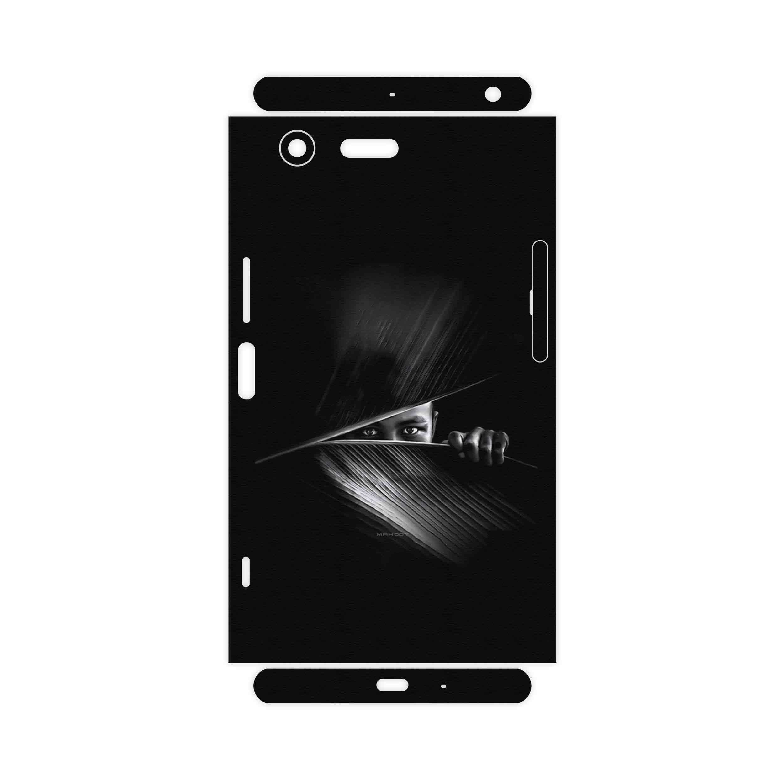 برچسب پوششی ماهوت مدل Black Portrait-FullSkin مناسب برای گوشی موبایل سونی Xperia XZ Premium