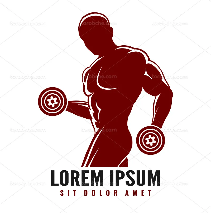 لوگوی باشگاه بدنسازی | گرافیک با طعم تربچه