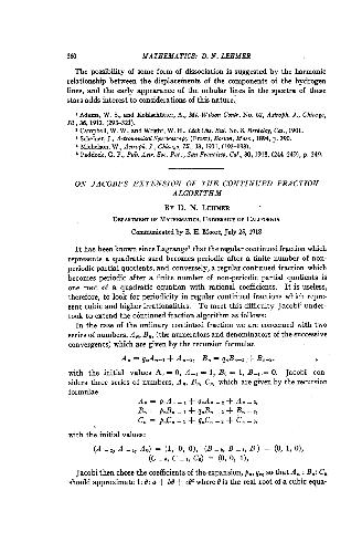 خرید و دانلود نسخه کامل کتاب [Article] On Jacobis Extension of the Continued Fraction Algorithm