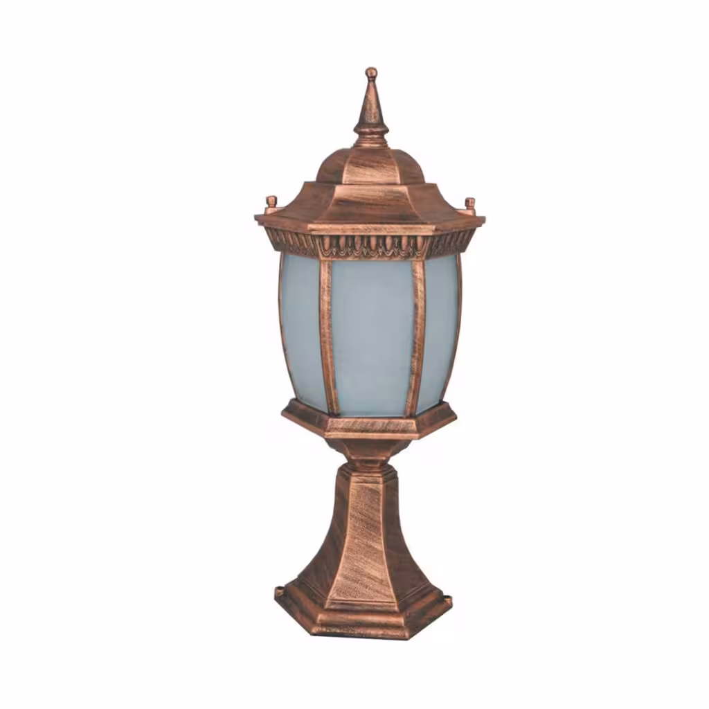 چراغ سردری حیاطی و پارکی تکشیدفام مدل رابو خمره ای کد 7710C