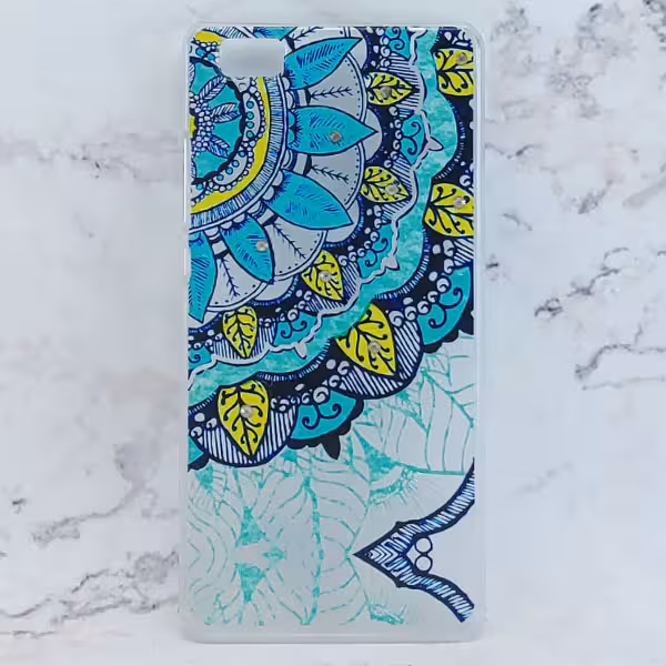 کاور شیشه ای طرحدار مدل فانتزی مناسب برای گوشی موبایل هوآوی P8 Lite / Honor 8 Lite - ماندالا