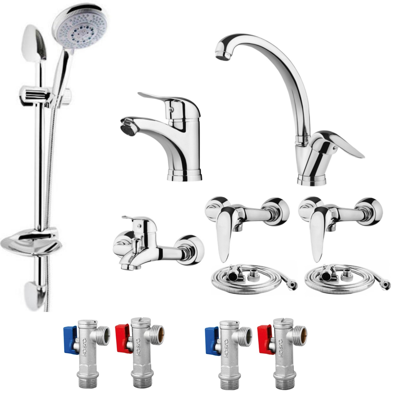 ست شیرآلات مدل اکونومی مجموعه 12 عددی