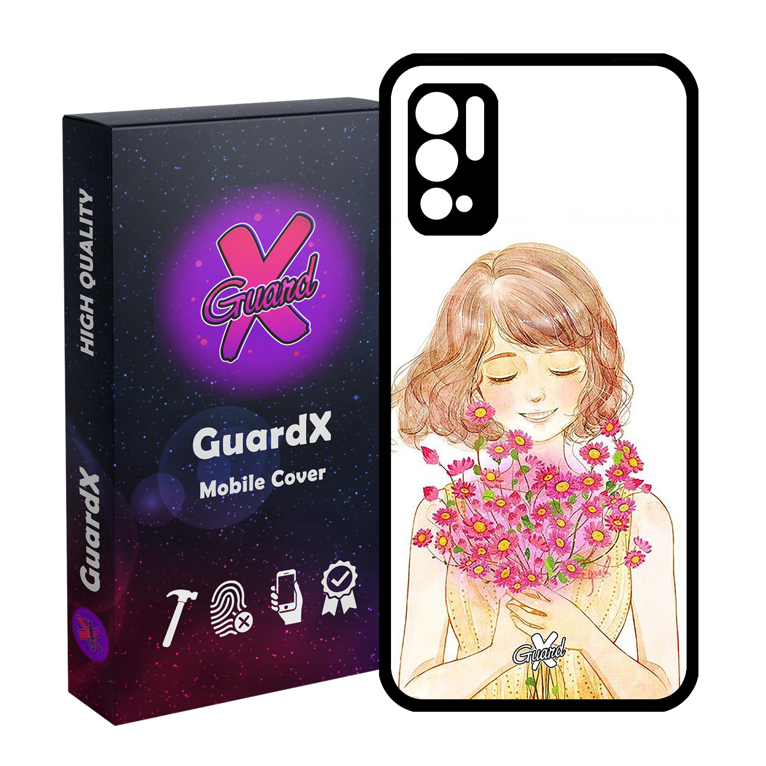 کاور گارد ایکس طرح دختر مدل Glass10239 مناسب برای گوشی موبایل شیائومی Redmi Note 10 5G / Poco M3 Pro