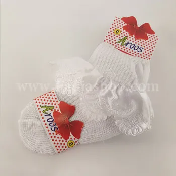 جوراب نوزادی عروس 4 سایز