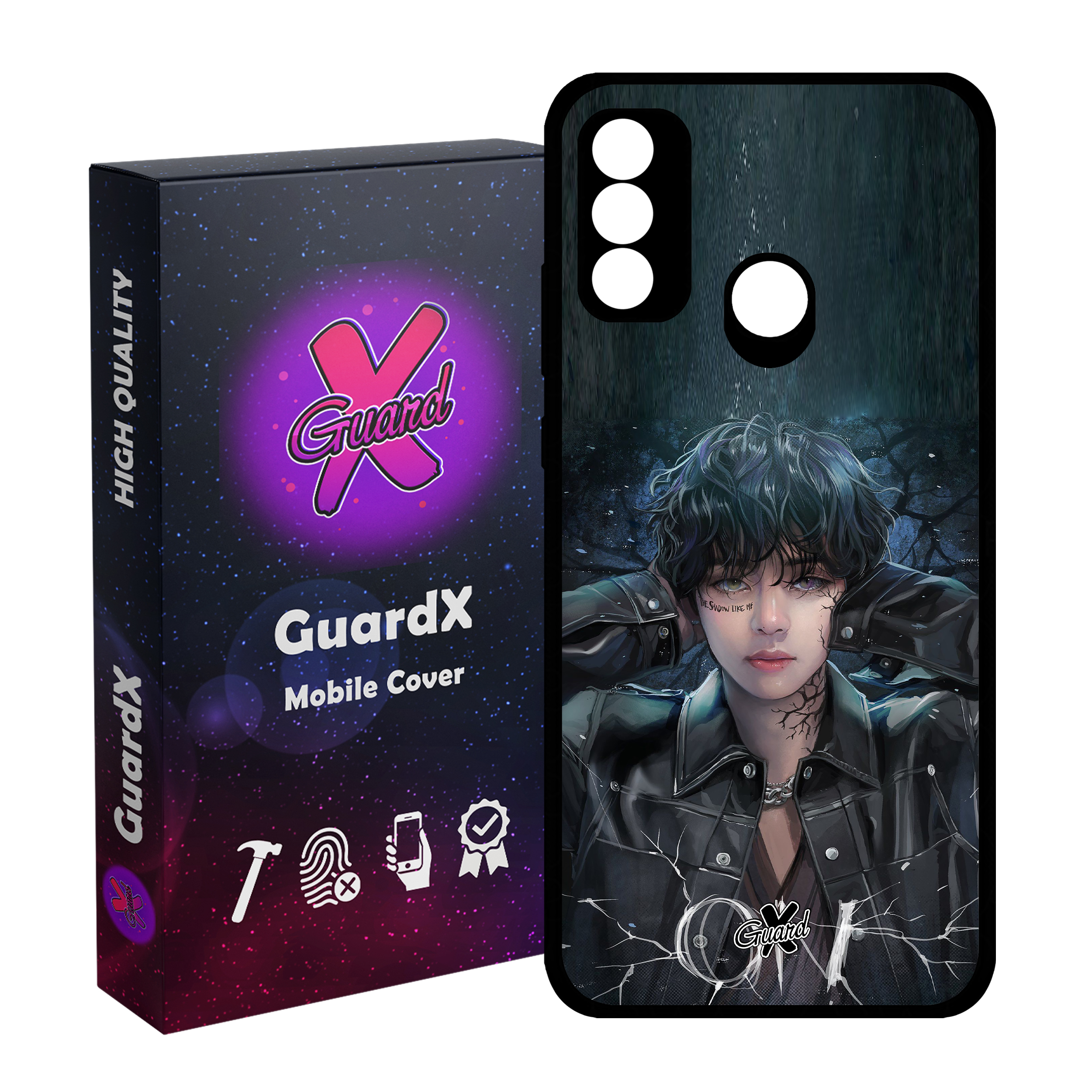 کاور گارد ایکس طرح Girl مدل Glass10374 مناسب برای گوشی موبایل هوآوی P Smart 2020