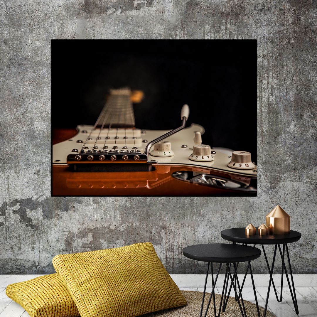 تابلو شاسی بکلیت طرح ساز موسیقی گیتار برقی مدل SH-S6342