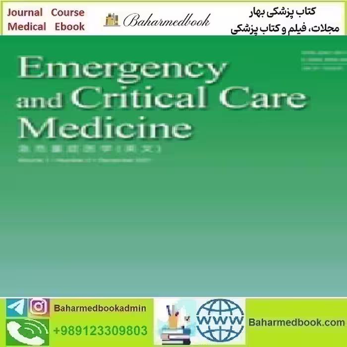 Emergency and Critical Care Medicine Volume 1 1 to 2 2022 T