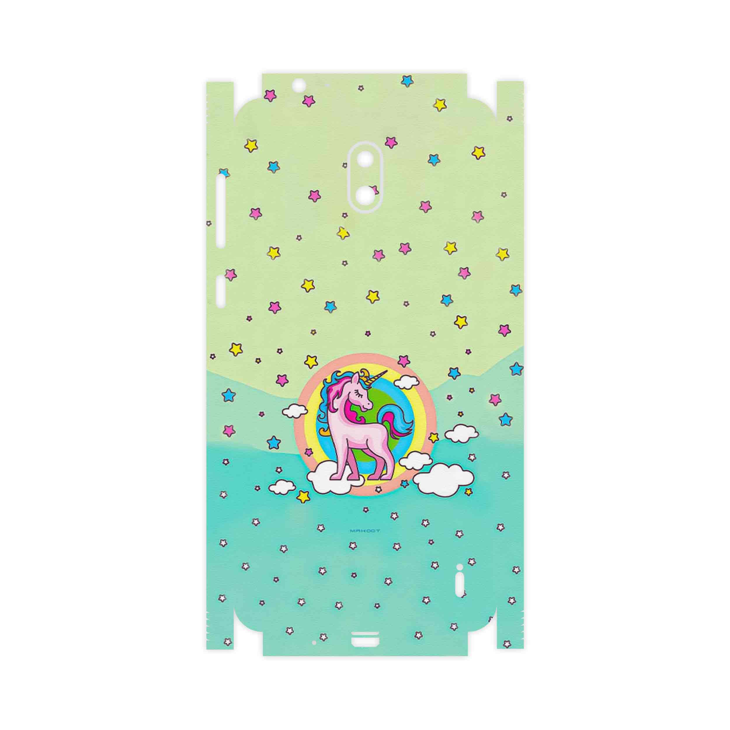 برچسب پوششی ماهوت مدل Rainbow unicorn adventure-FullSkin مناسب برای گوشی موبایل نوکیا 2