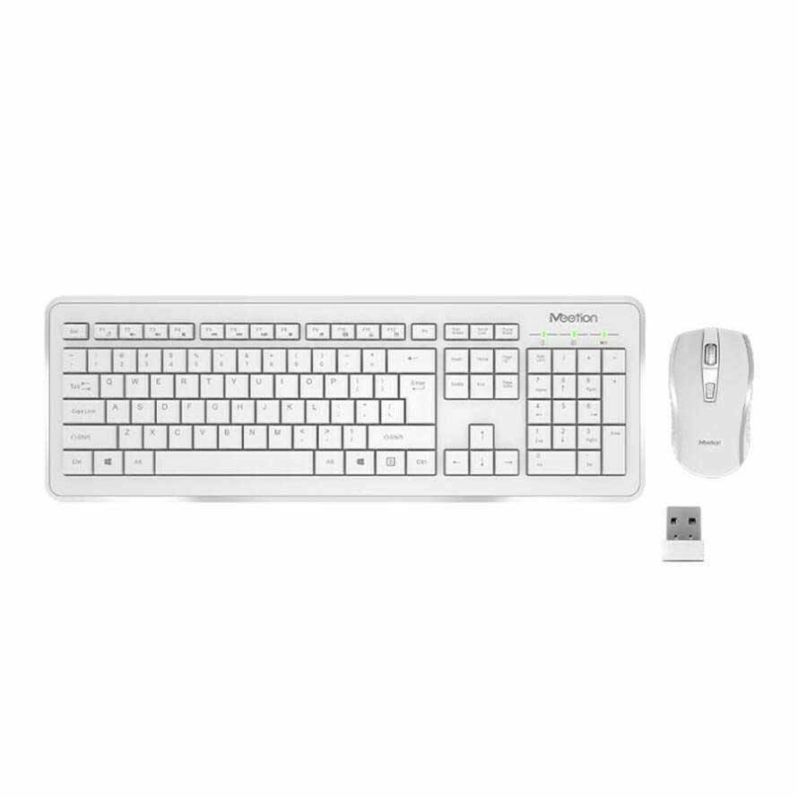 خرید کیبورد و موس میشن سفید Meetion Mouse and Keyboard C4120 با بهترین قیمت