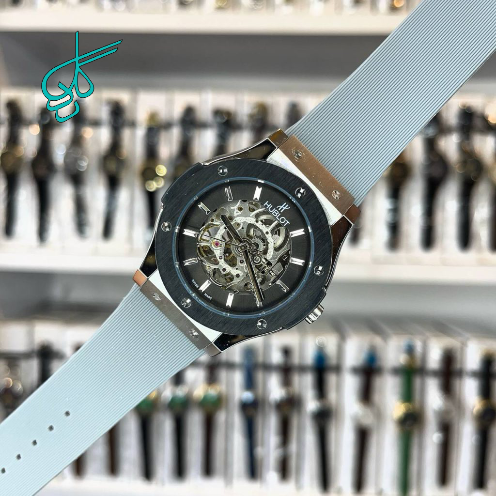 خرید ساعت مردانه هابلوت اتومات اسکلتون موتور ژاپن کیفیت عالی ضدآب کد 1920332 - ردگل