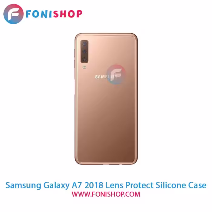 قاب سیلیکونی محافظ لنزدار گوشی سامسونگ Samsung Galaxy A7 2018 - A750