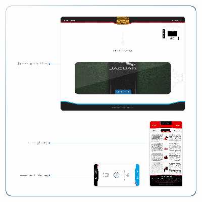 برچسب پوششی ماهوت مدل Jaguar Cars مناسب برای تبلت جی ال ایکس W11 Plus