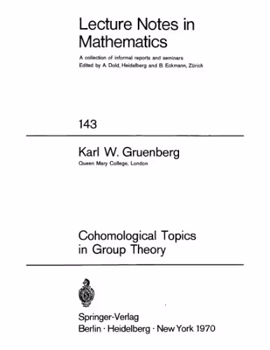 خرید و دانلود نسخه کامل کتاب Cohomological topics in group theory