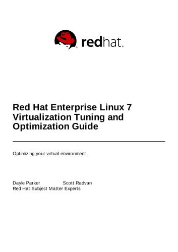 خرید و دانلود نسخه کامل کتاب Red Hat Enterprise Linux 7 Virtualization Tuning and Optimization Guide
