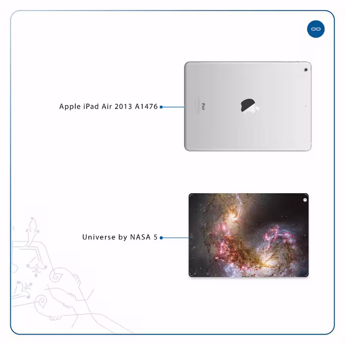 برچسب پوششی ماهوت مدل Universe-by-NASA-5 مناسب برای تبلت اپل iPad Air 2013 A1476