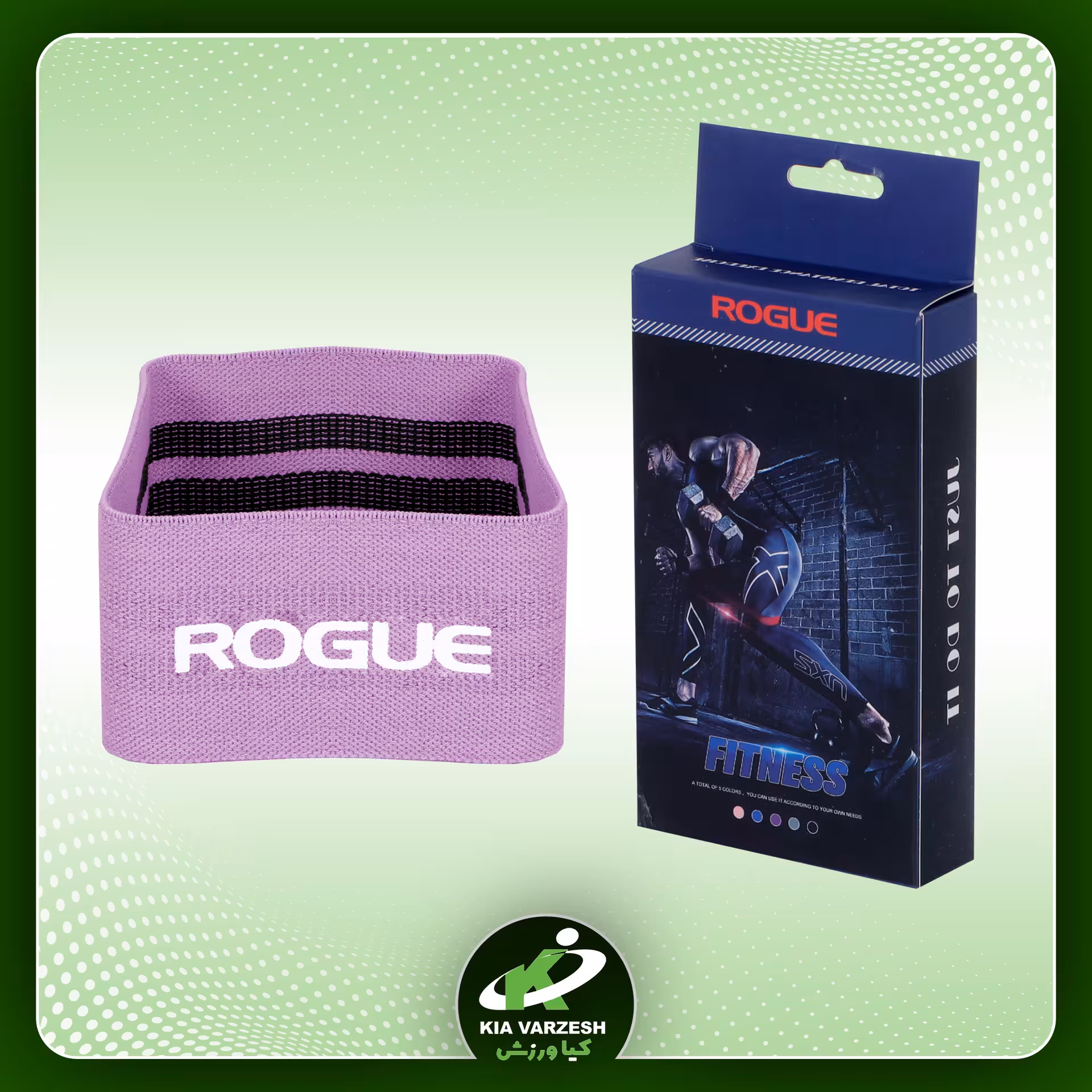کش  مینی لوپ پارچه‌ای روگ ROGUE صورتی رنگ - مشخصات، قیمت و خرید