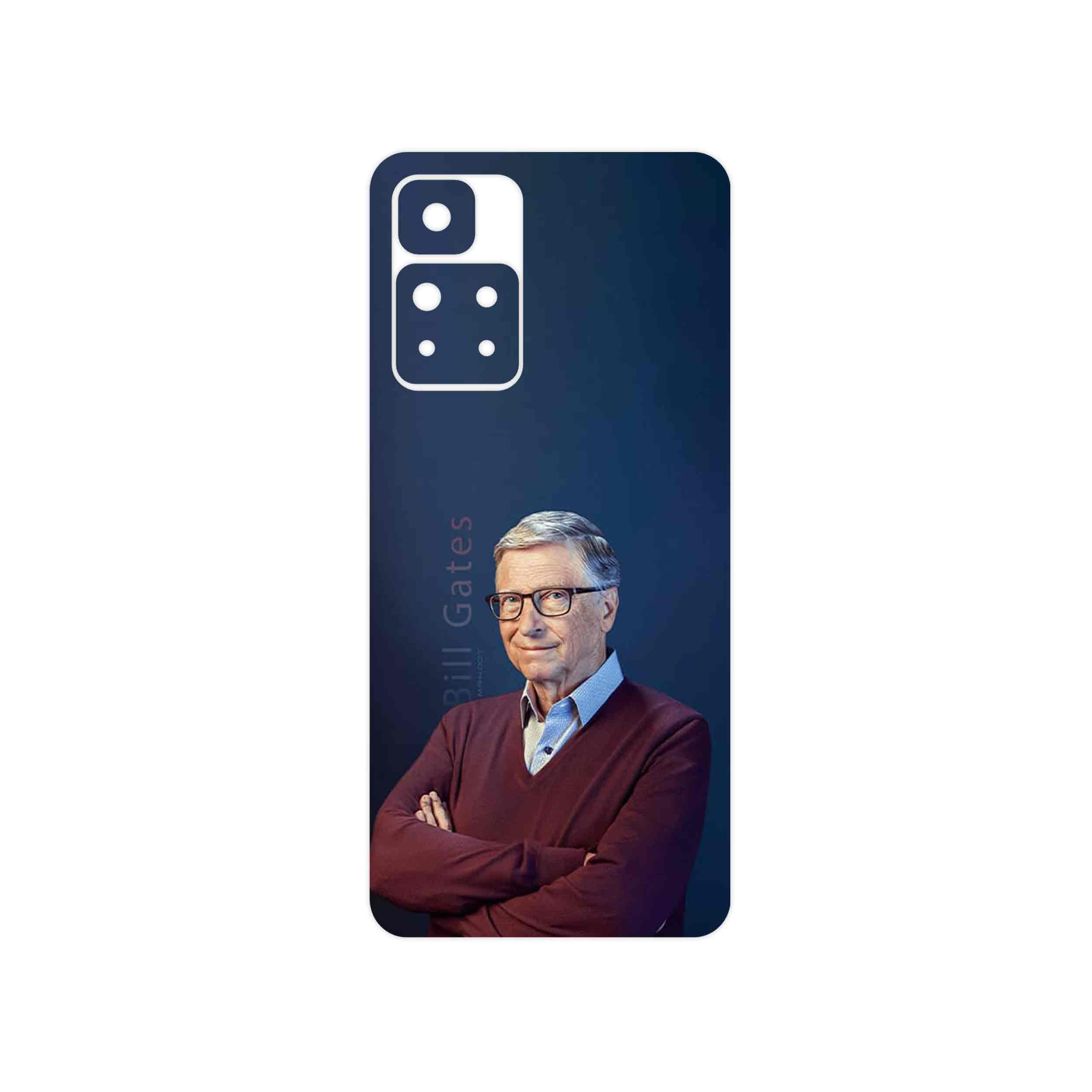 برچسب پوششی ماهوت مدل Bill_Gates مناسب برای گوشی موبایل شیائومی Redmi Note 11 Pro Plus 5G
