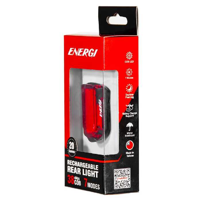 قیمت خرید چراغ عقب دوچرخه Energi CG-217R شارژی
