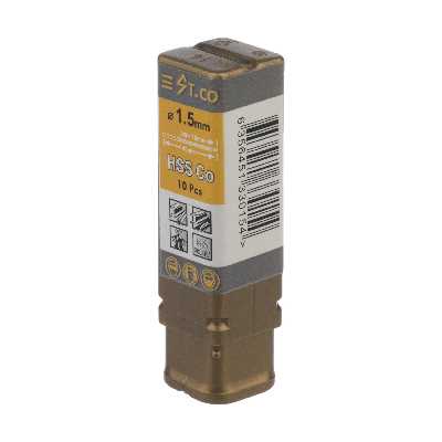 مته کبالت اس تی کو مدل HSSCO سایز 1.5 میلیمتر مجموعه 10 عددی