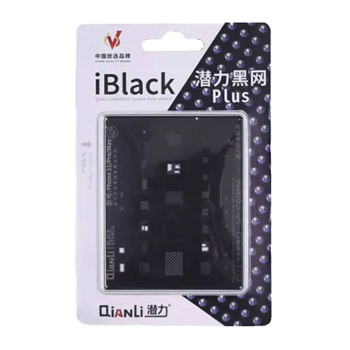 شابلون مشکی کیانلی آیفون MAX/PRO/11