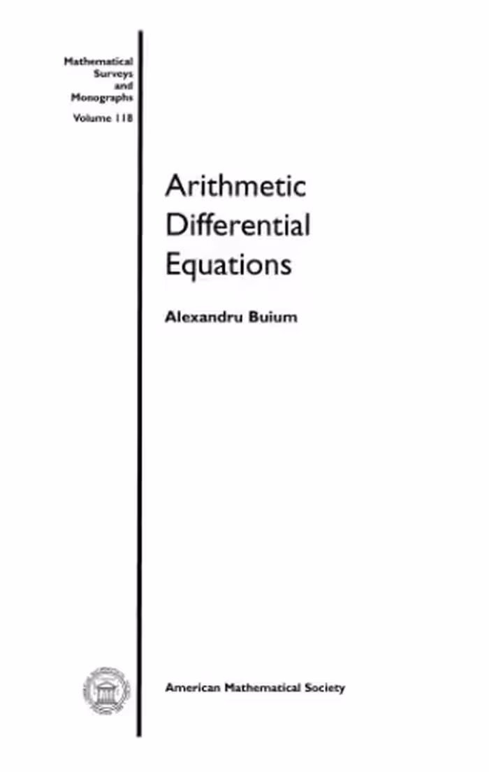 خرید و دانلود نسخه کامل کتاب Arithmetic differential equations
