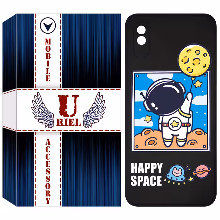 کاور یوریل مدل KSH کد 7 طرح فضانورد مناسب برای گوشی موبایل شیائومی Redmi 9A / 9AT