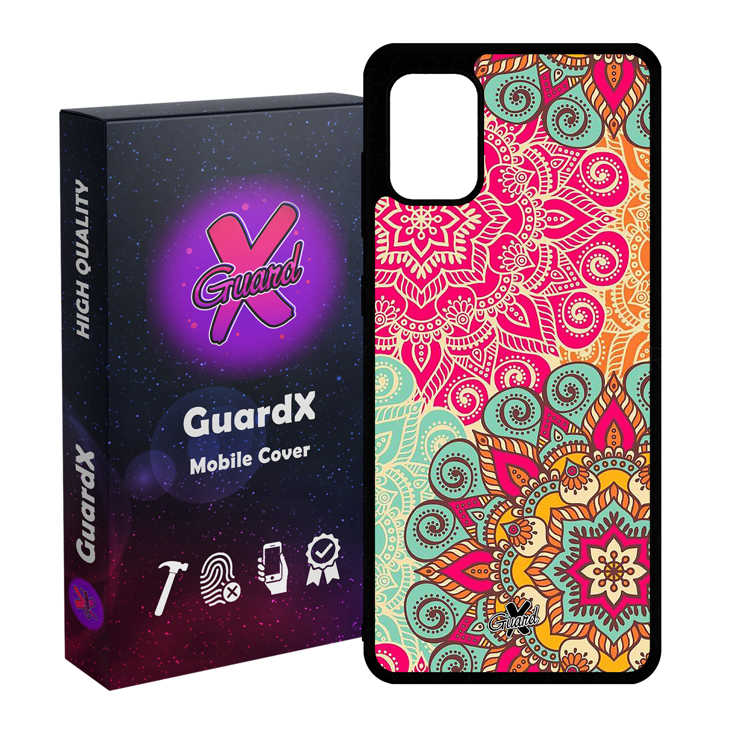 کاور گارد ایکس طرح Mandala مدل Glass10214 مناسب برای گوشی موبایل سامسونگ Galaxy A51