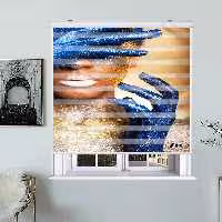 پرده زبرا زیو کد W4022 سایز 150X150 سانتی متر