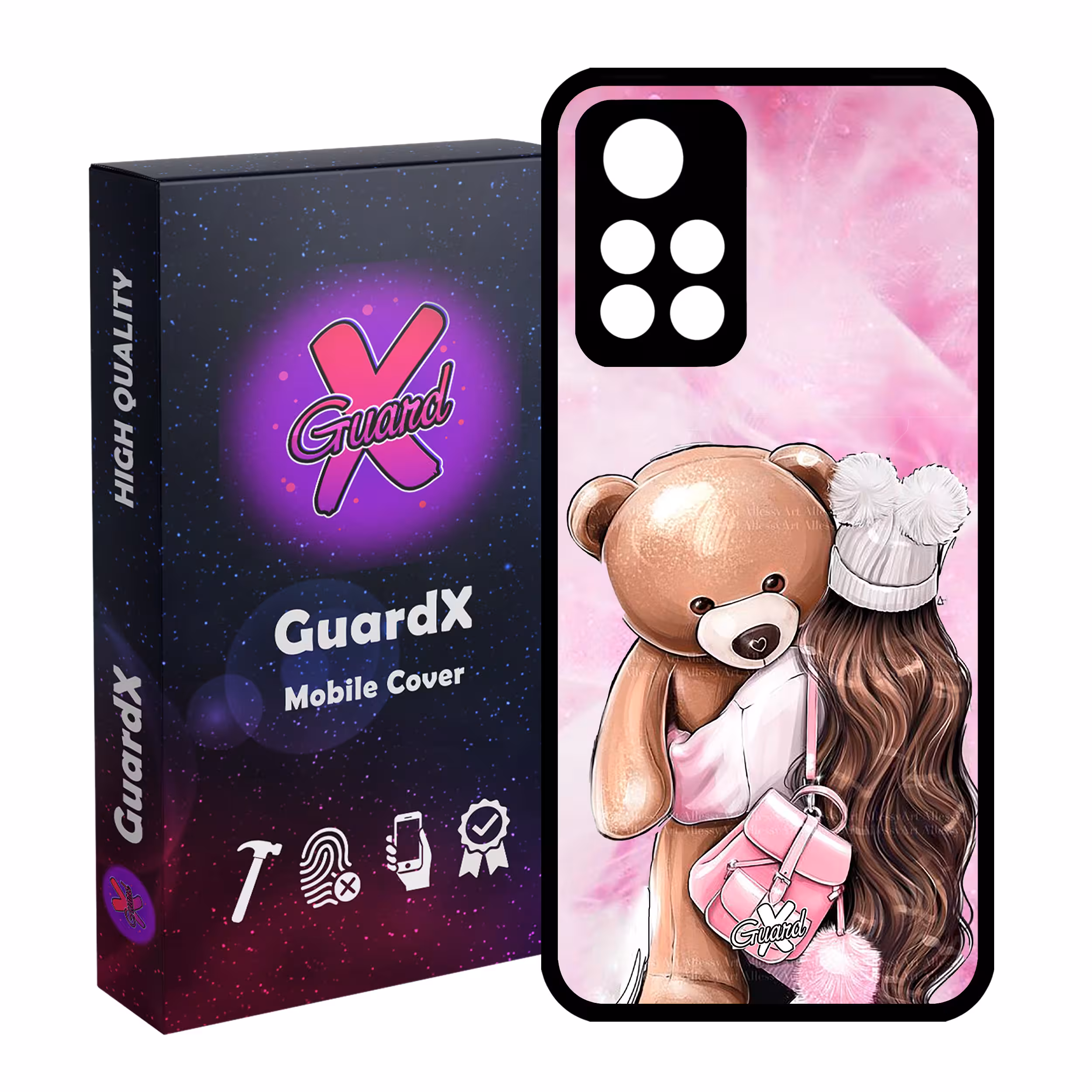 کاور گارد ایکس طرح Girl مدل Glass10088 مناسب برای گوشی موبایل شیائومی Poco M4 Pro 5G/Redmi Note 11T 5G/Redmi Note 11S 5G