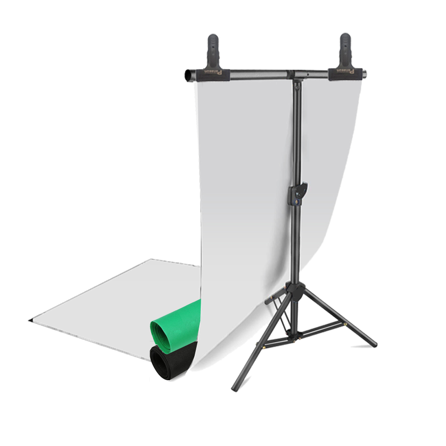 پایه فون T-805 همراه با 3 عدد فون (سفید،مشکی،سبز) و گیره فون