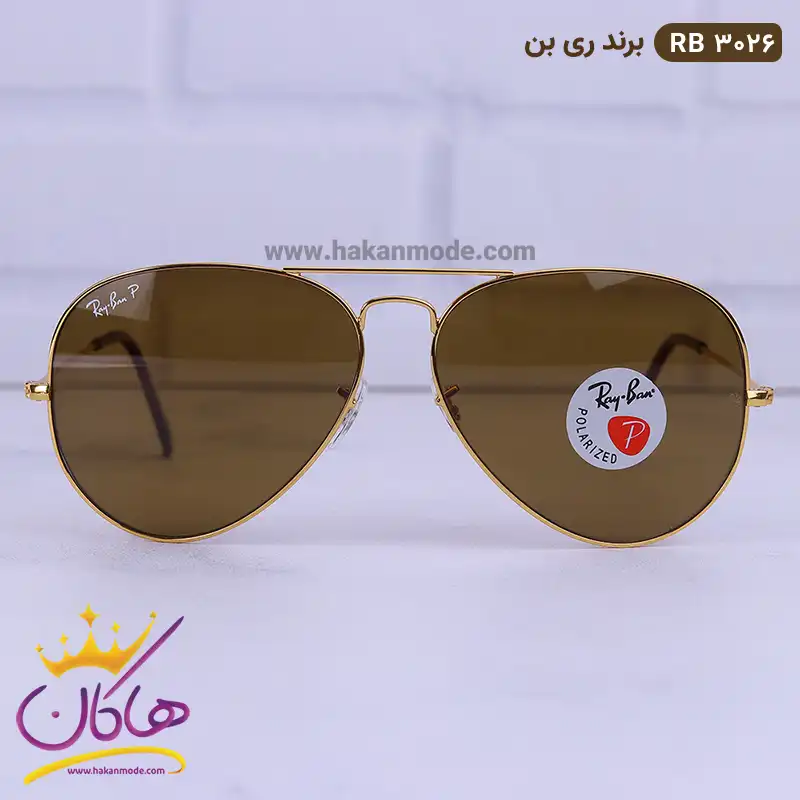 عینک آفتابی ری بن مردانه فلزی مدل RB3026