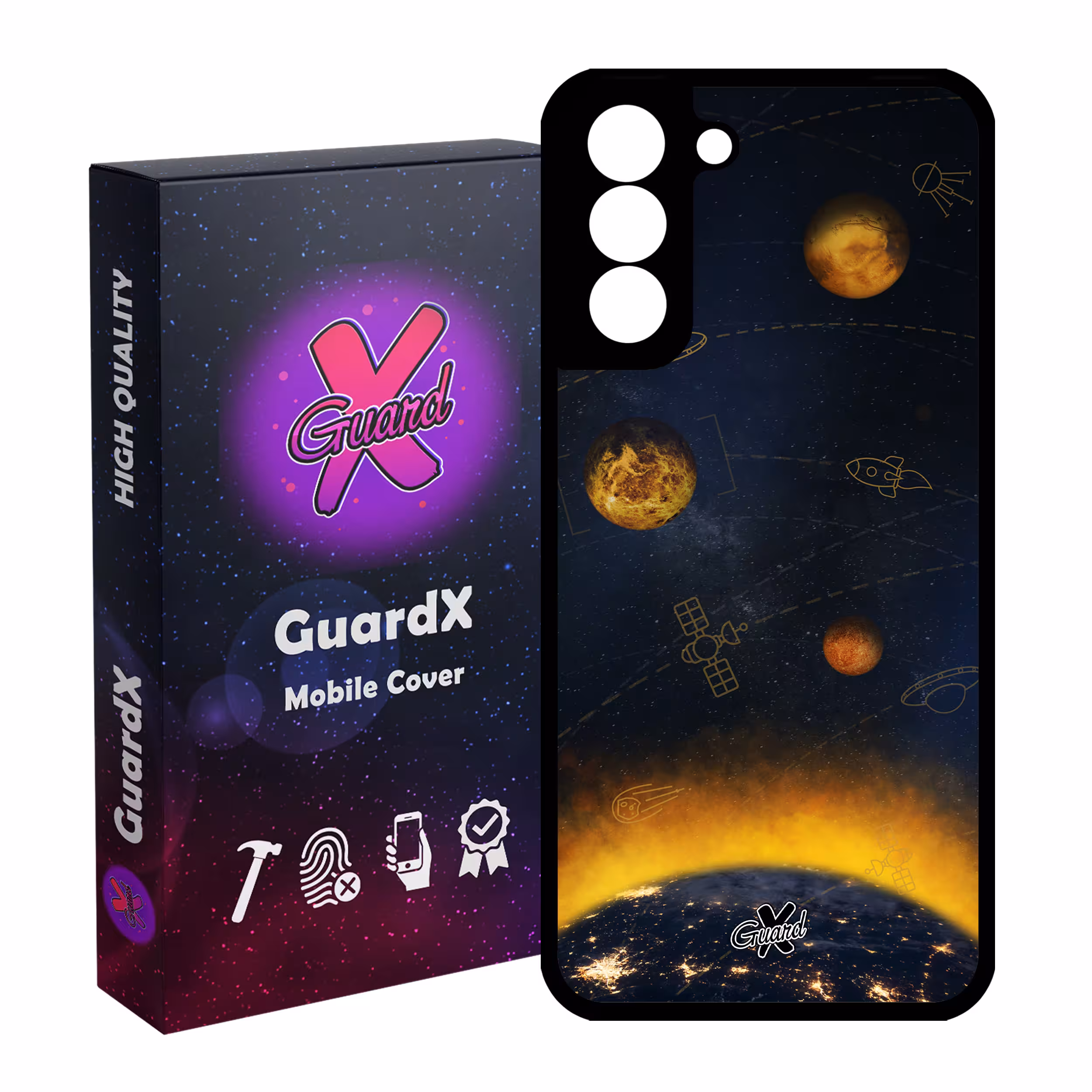 کاور گارد ایکس طرح Galaxy مدل Glass10166 مناسب برای گوشی موبایل سامسونگ Galaxy S21 FE
