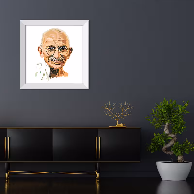 تابلو مدل Gandhi کد TM62 | دنیای قاب