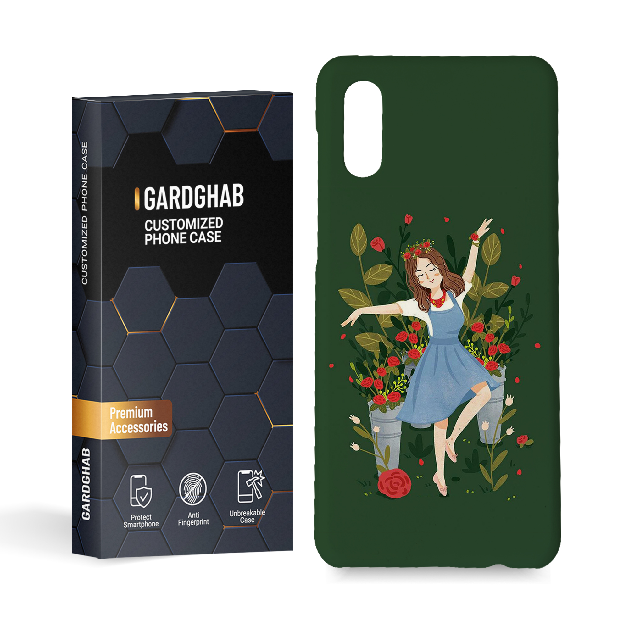 کاور گارد قاب مدل دخترانه مناسب برای گوشی موبایل سامسونگ Galaxy a02  