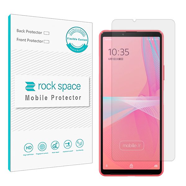 گلس سونی Xperia 10 III Lite (اکسپریا 10 مارک 3 لایت سونی) مدل نانو هیدروژل شفاف برند راک اسپیس کد S