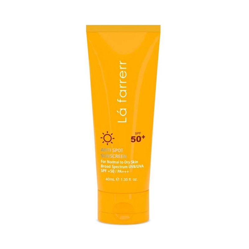 کرم ضد آفتاب و ضدلک بی رنگ لافارر +SPF50| پوست معمولی و خشک| حجم 40 میل