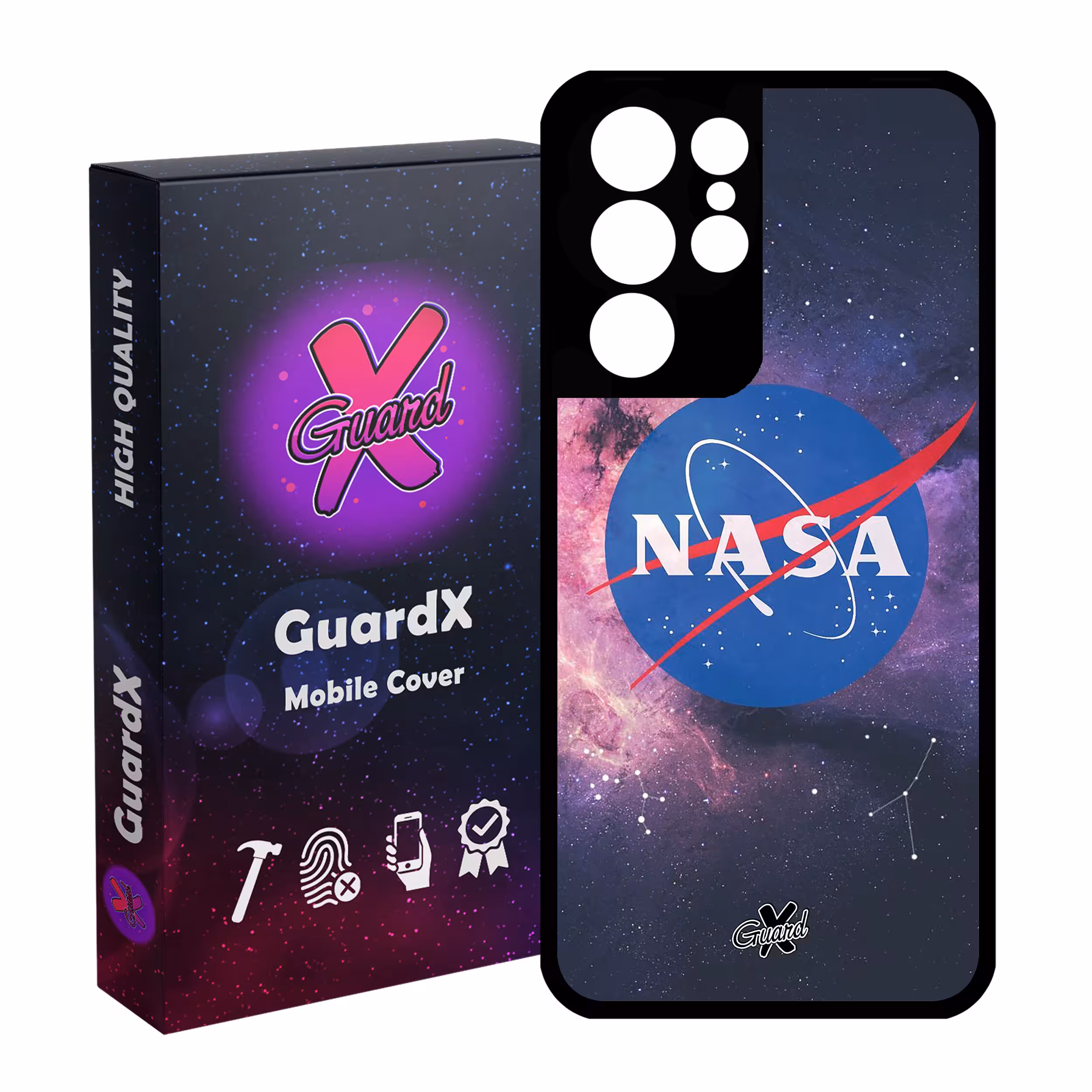 کاور گارد ایکس طرح Nasa مدل Glass10012 مناسب برای گوشی موبایل سامسونگ Galaxy S21 Ultra