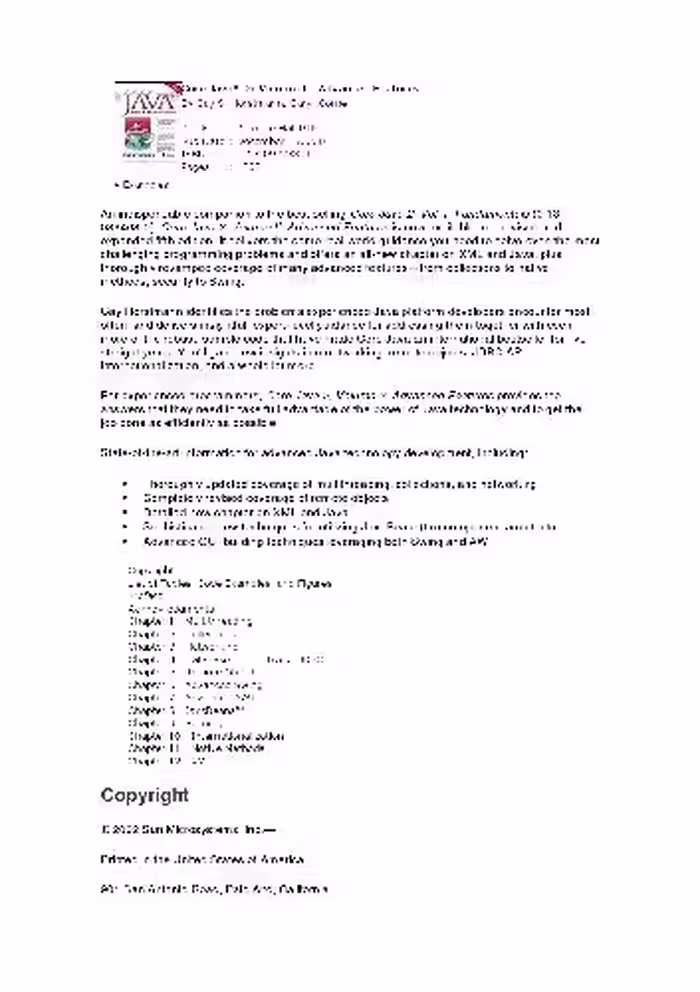 خرید و دانلود نسخه کامل کتاب Core Java 2. Advanced Features