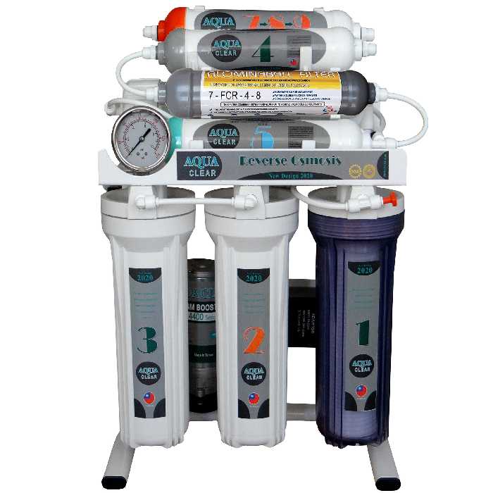 دستگاه تصفیه کننده آب آکوآ کلیر مدل NEW DESIGN2020 - GTM9 به همراه فیلتر تصفیه اب بسته 4 عددی