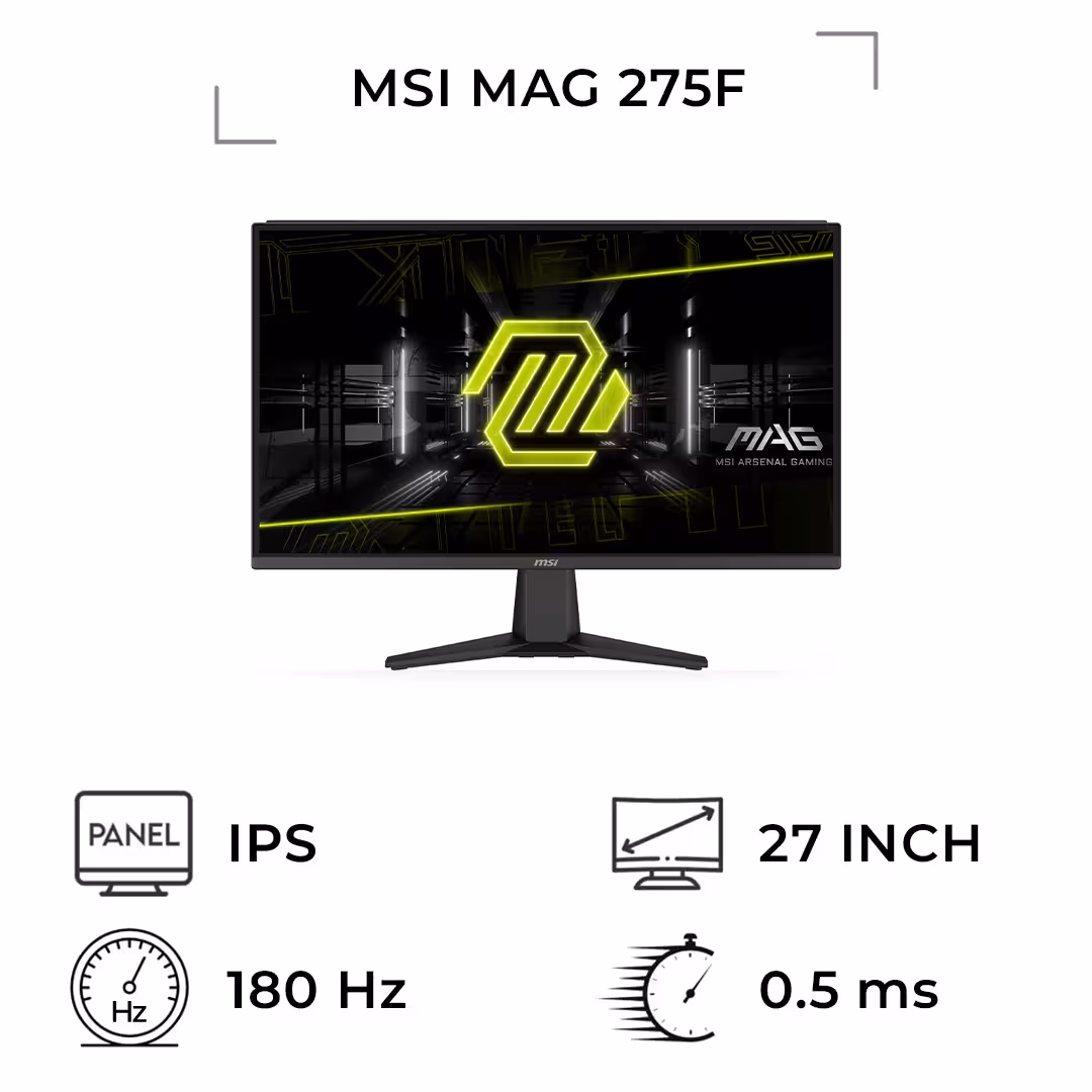 مانیتور گیمینگ ام اس آی مدل MAG 275F سایز 27 اینچ